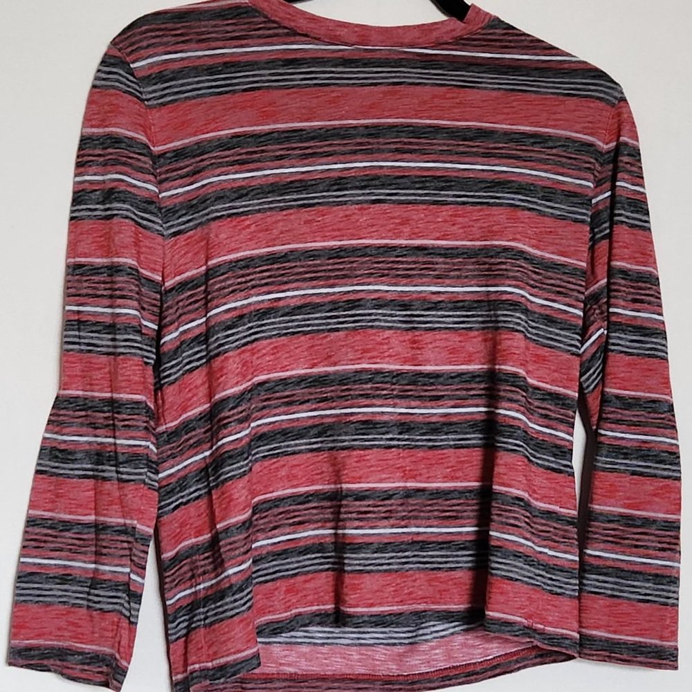 urban pipeline | Long Sleeve Stripped Red Black White Awesome Soft Ultimate